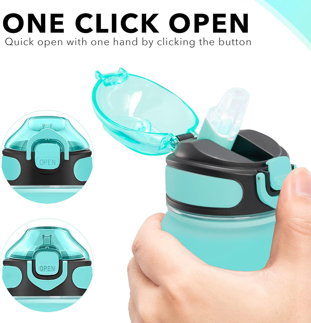 Enerbone 32 oz Drinking Water Bottle with Times to Drink and Straw, Motivational with Carrying Strap, Leakproof BPA & Toxic Free, Ensure You Drink Enough Water for Fitness Gym Outdoor