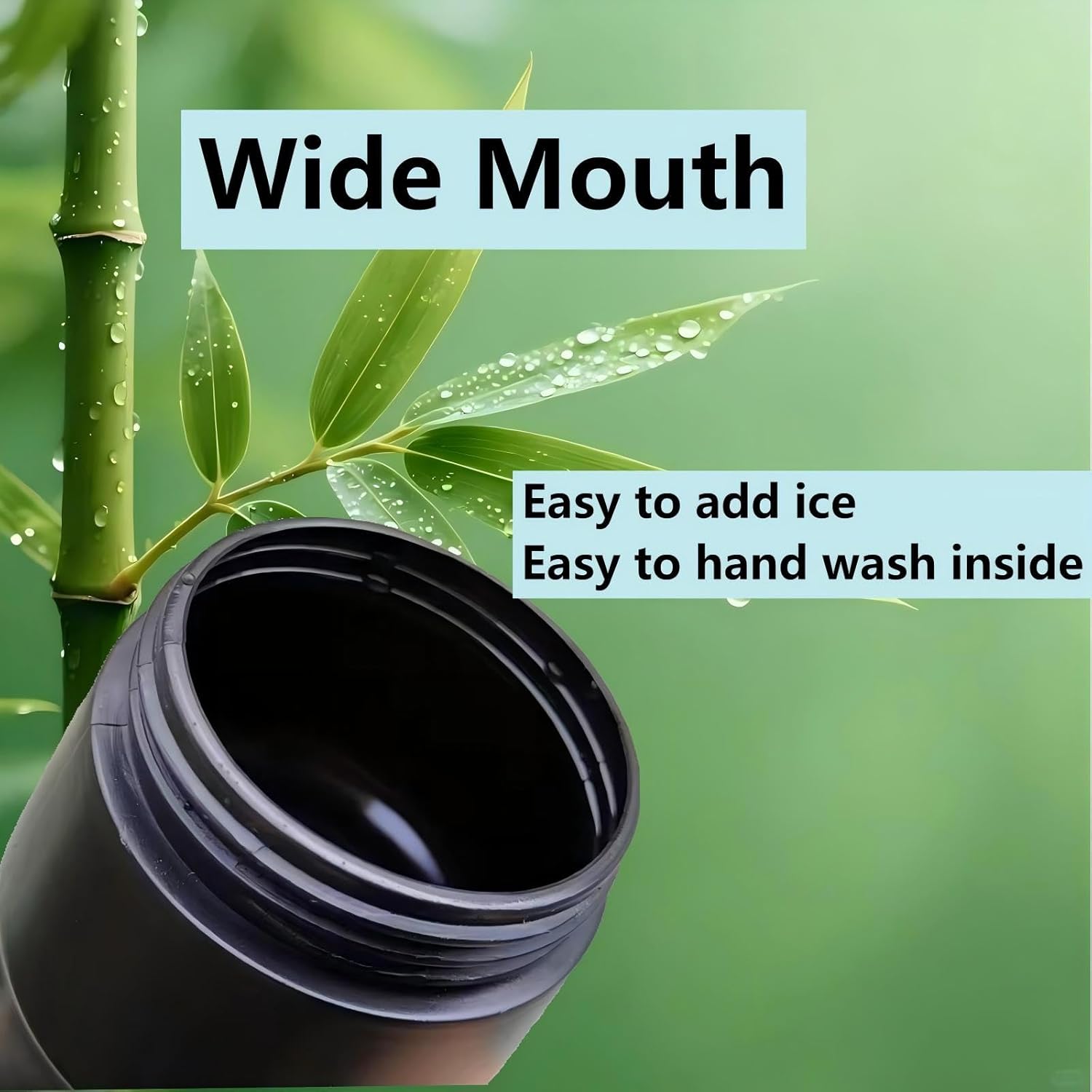 Squeeze Water Bottle Sports 24oz, BPA-Free Bicycle Water Bottle, Fit Bike Cage, Gym Cycling Hiking. (Black)